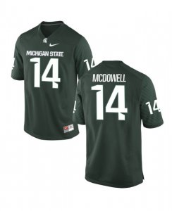 Men's Michigan State Spartans NCAA #14 Malik McDowell Green Authentic Nike Stitched College Football Jersey QF32Y20ZA